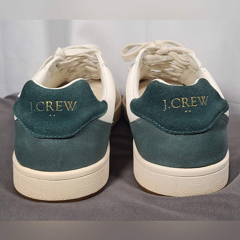 J.Crew Men’s Green Suede Low-Top Sneakers